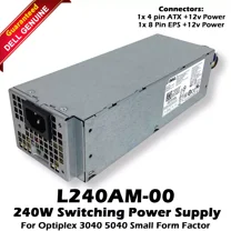Pre-Owned Dell Optiplex 3040 5040 SFF L240AM-00 240 Watt Power Supply 3RK5T
