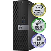 Restored Dell Optiplex 3050 Desktop Computer | Quad Intel i5 3.2 | 8GB DDR4 RAM | 500GB SSD Solid State | Windows 10 Professional | Home or Office PC