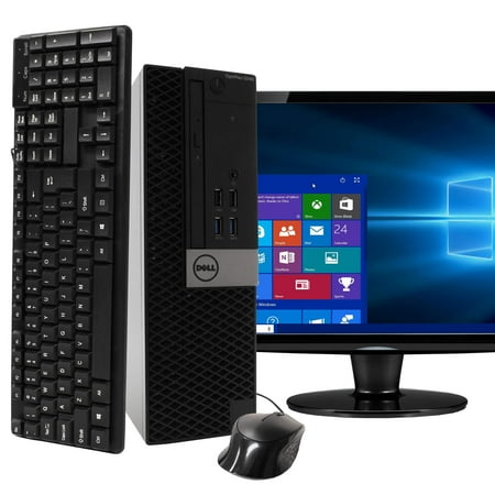 Dell Optiplex 5040 Desktop Computer PC, 3.20 GHz Intel i5 Quad Core Gen 6, 16GB DDR3 RAM, 240GB SSD Hard Drive, Windows 10 Home 64 bit, BRAND NEW 24Ã¢â‚¬Â Screen