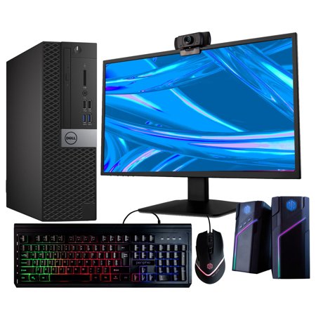 Dell Optiplex 5050 Desktop Computer | Quad Core Intel i5 (3.2) | 16GB DDR4 RAM | 500GB SSD Solid State | Windows 10 Professional | 22in LCD Monitor | Home or Office PC
