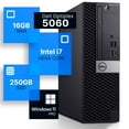 thumbnail image 1 of Dell Optiplex 5060 Desktop Computer | Hexa Core Intel i7 (3.4) | 16GB DDR4 RAM | 250GB SSD Solid State | Windows 11 Professional | Home or Office PC, 1 of 5