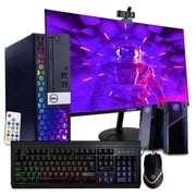 Dell RGB Desktop Computer | Intel i5, 16GB RAM, 500GB SSD, Windows 11 | 24in LCD Monitor | Home or Office PC