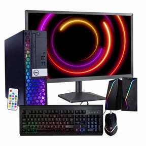 Dell RGB Desktop Computer | Intel i5, 16GB RAM, 500GB SSD, Windows 11 | 24in LCD Monitor | Home or Office PC