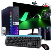 Dell RGB Desktop Computer Setup Bundle | Intel Core i5, 16GB DDR4 RAM, 500GB SSD | Windows 11 | 24in LCD Monitor | Home 
