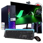 Dell RGB Desktop Computer Setup Bundle | Intel Core i5, 16GB DDR4 RAM, 500GB SSD | Windows 11 | 24in LCD Monitor | Home or Office PC