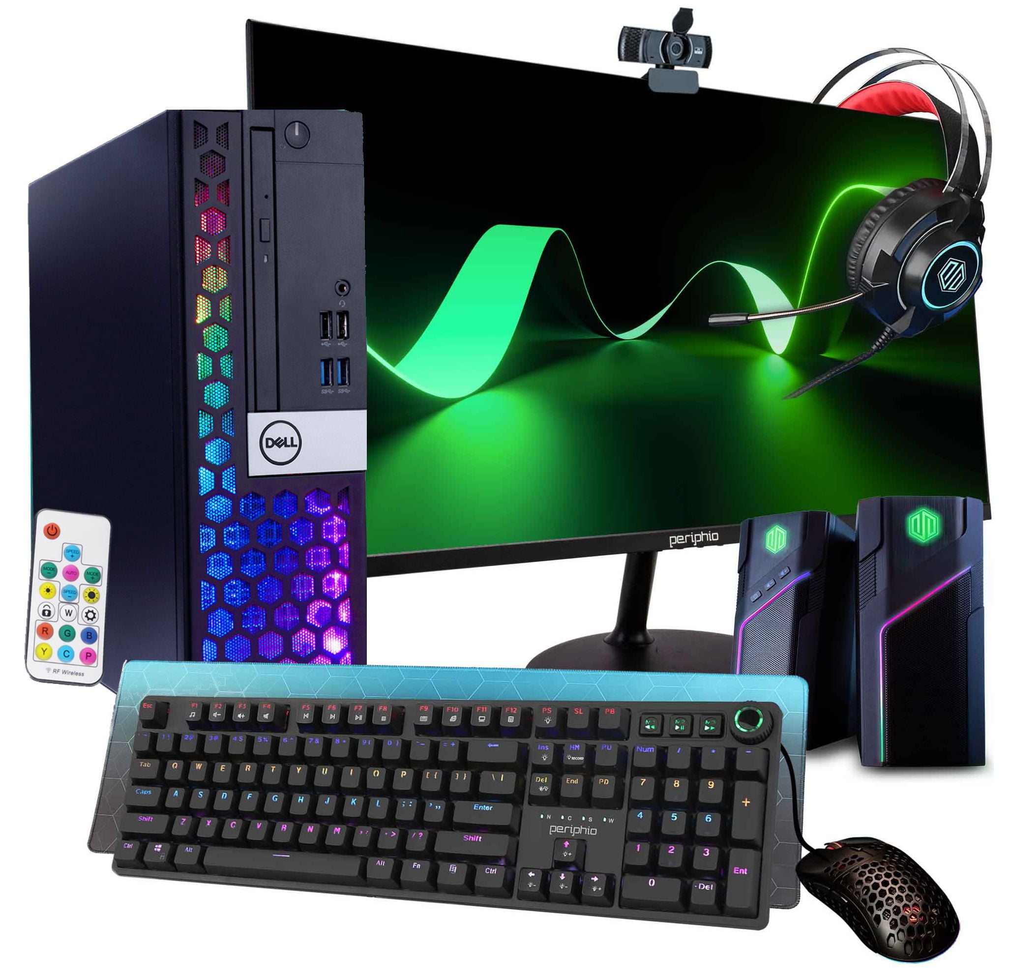 Dell Optiplex 5060 (RGB) Desktop Computer | Quad Intel i7 (3.4) | 16GB DDR4 RAM | 500GB SSD Solid State | Windows 11 Professional | New 24in LCD Monitor | Home or Office PC