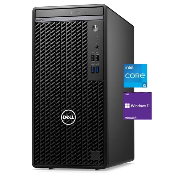 Dell Optiplex 7010 Tower Desktop, Intel Core I5-13500 Processor, 14-Core, Up to 4.8 GHz, 8GB RAM 256GB SSD, Intel UHD Graphics, Windows 11 Pro, 5AVE Black, Business Mini Tower Computer