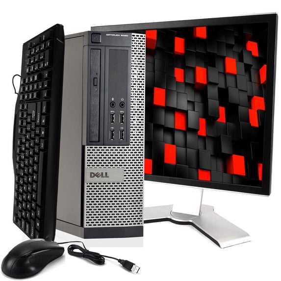 Restored Dell Optiplex 7020 Desktop Computer, Intel Core I5, 8GB RAM 240GB SSD Windows 10 Professional, Includes 22 in LCD Monitor, USB Keyboard and Mouse