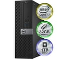 thumbnail image 1 of Restored Dell Optiplex 7040 Desktop Computer, Intel i7, 32GB DDR4 RAM, 1TB SSD, 1 of 5