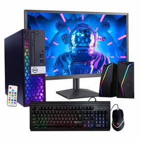 Dell RGB Desktop Computer BundleIntel Core i5, 16GB DDR4 RAM, 500GB SSD Solid State, Windows 1124" 1080p LCD MonitorHome or Office PC