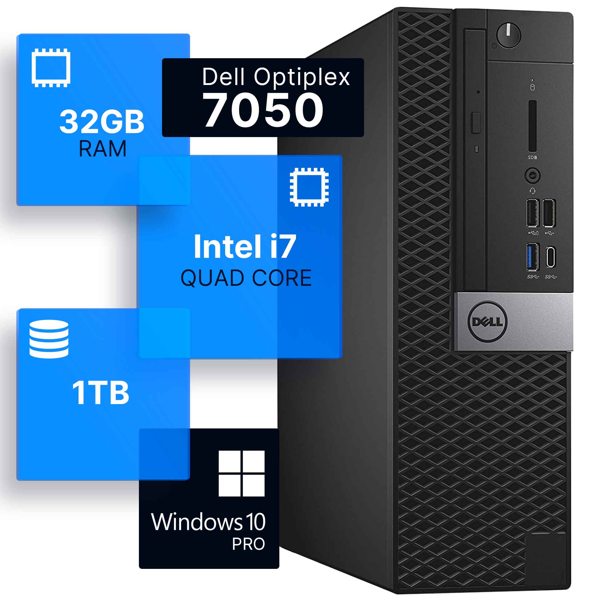 Windowsデスクトップ DELL i7-4790 32GB 258GB SSD 2TB HHD Windowsデスクトップ DELL i7-4790 32GB 258GB SSD 2TB HHD