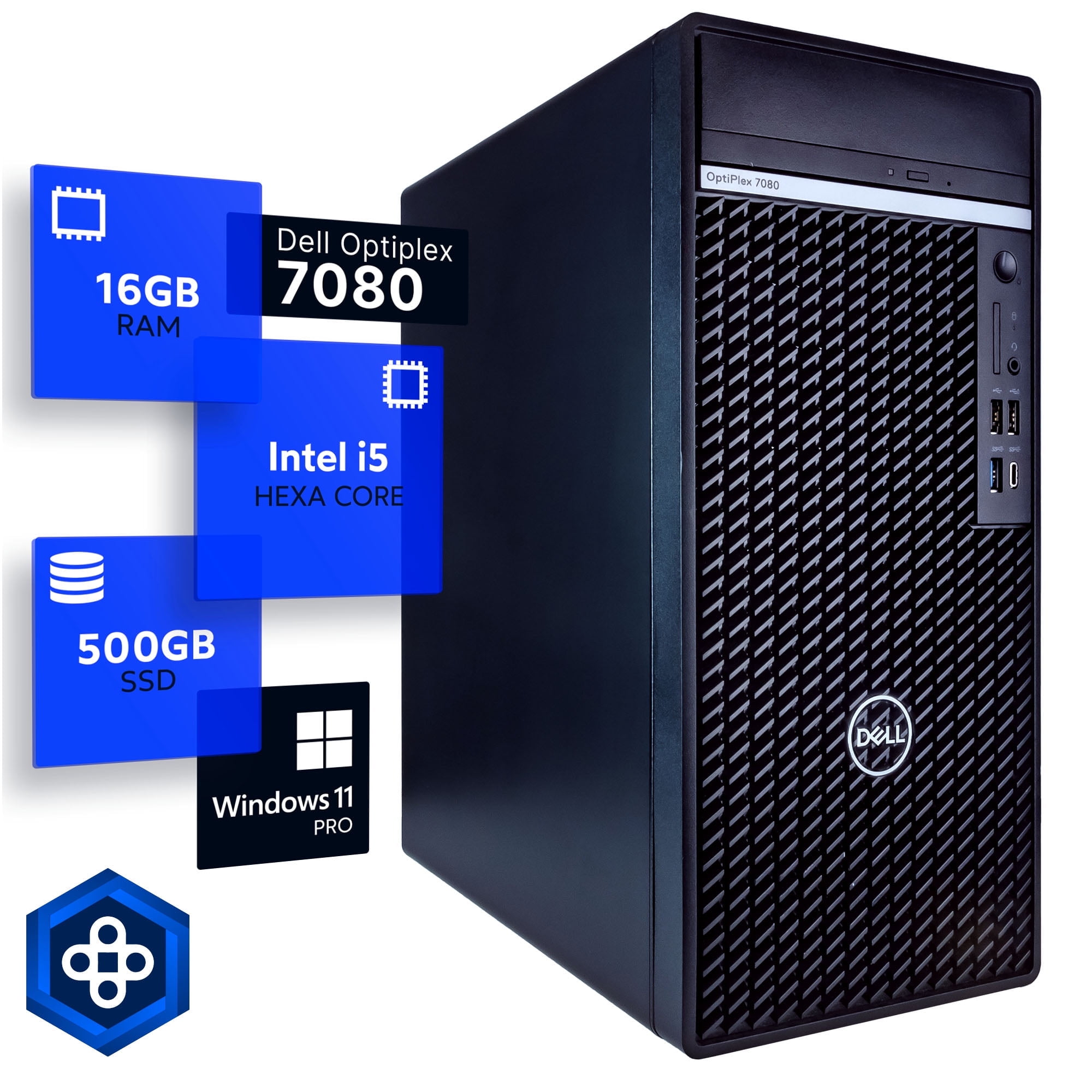 Dell Optiplex 7080 Tower Desktop Computer | Hexa Core Intel i5 (3.4GHz) | 32GB DDR4 RAM | 1TB SSD Solid State | 5G-WiFi & Bluetooth | Windows 11 Professional | Home or Office PC (Refurbished) - Walmart.com Dell Optiplex 7080 Tower Desktop Computer | Hexa Core Intel i5 (3.4GHz) | 32GB DDR4 RAM | 1TB SSD Solid State | 5G-WiFi & Bluetooth | Windows 11 Professional | Home or Office PC (Refurbished) - Walmart.com