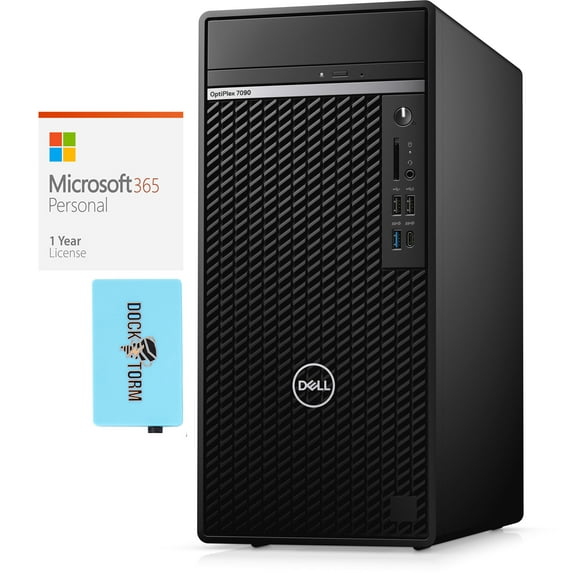 Dell Optiplex 7090 Home/Business Desktop (Intel i7-11700 8-Core, Intel UHD 750, 16GB RAM, 2TB SATA SSD, USB 3.2, Display Port, Optical Drive, Win 10 Home) with Microsoft 365 Personal , Hub