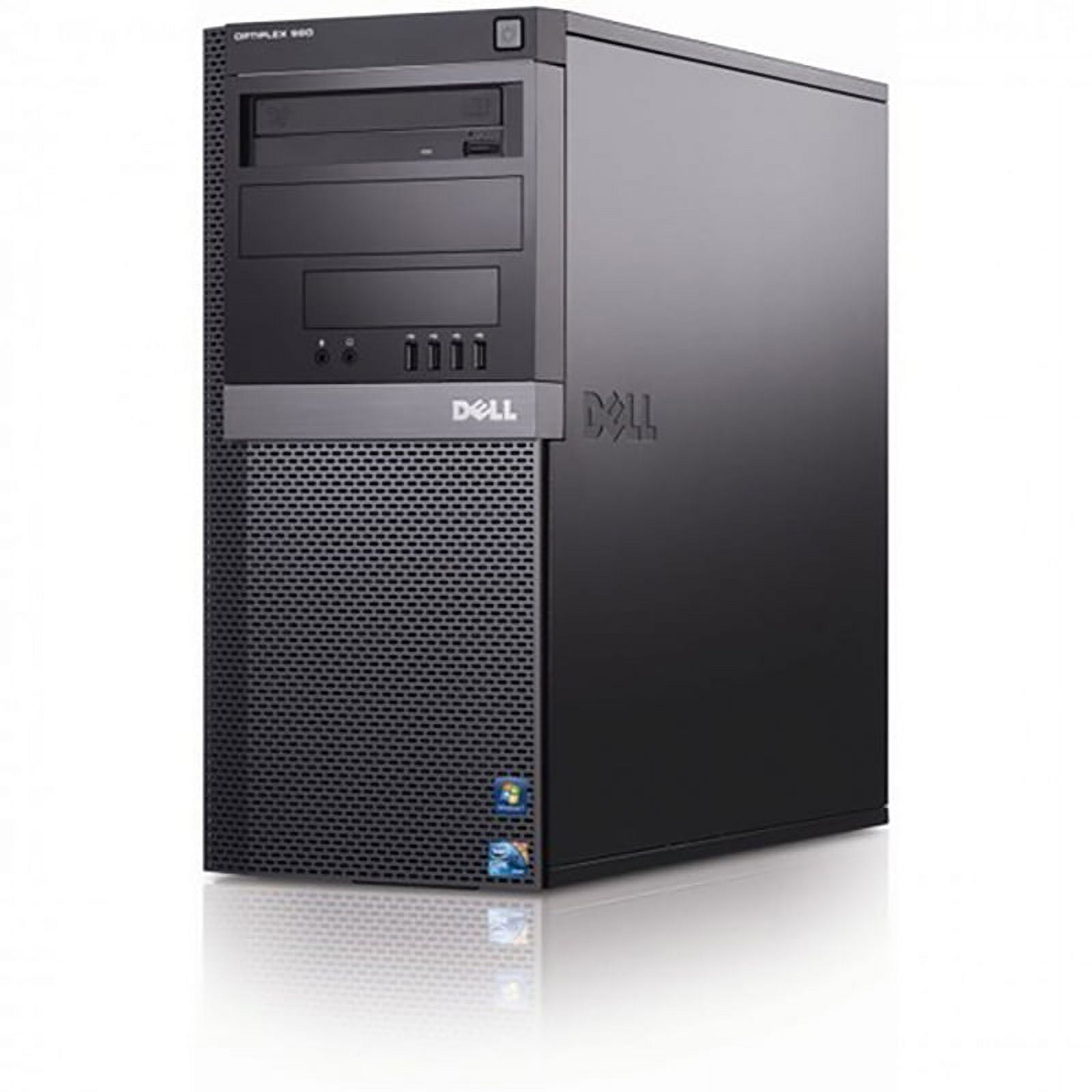 Dell Optiplex 980 Tower Computer - Intel Core i5 3.1 GHz CPU, 8GB DDR3 Memory, 1TB Hard Drive, WiFi, Windows 7 Professional 64-Bit -USED with FREE 3