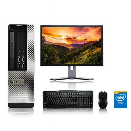 Dell Optiplex Desktop Computer 2.4 GHz Core 2 Quad Tower PC, 4GB, 250GB HDD, Windows 10 Home x64, 19" Monitor , USB Mouse & Keyboard