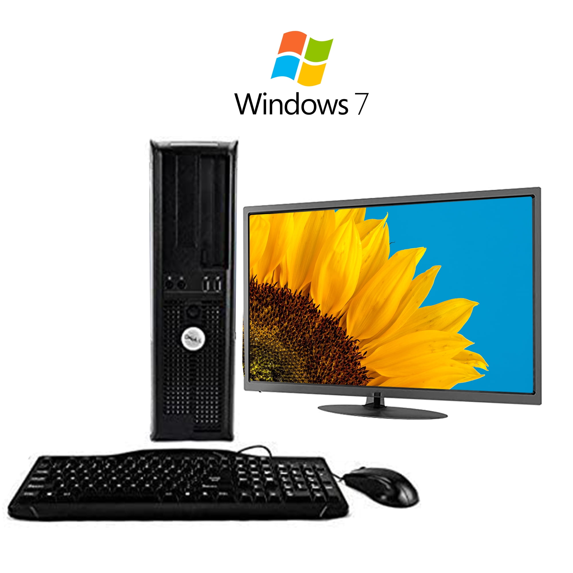 Dell Optiplex Desktop PC Tower System Windows 7 Intel Core 2 Duo 