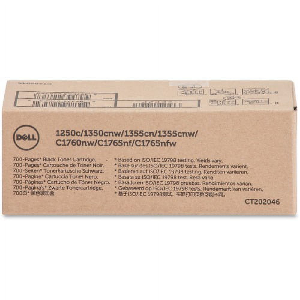 Dell Original Standard Yield Laser Toner Cartridge - Black - 1 Each - 700 Pages Dell Original Standard Yield Laser Toner Cartridge - Black - 1 Each - 700 Pages