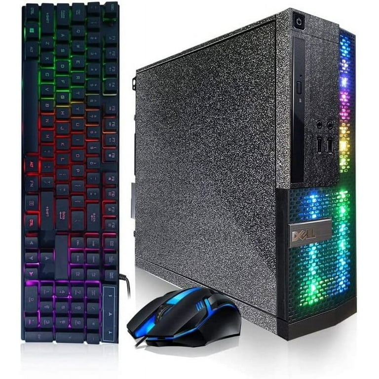 Dell PC Treasure Box RGB Desktop Computer Intel Quad Core I5 up to