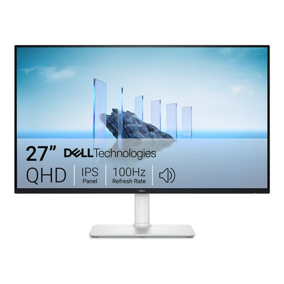 Dell 27 Monitor 27" 1440p QHD 100Hz IPS Anti-glare Computer Display Ash White, S2725DS