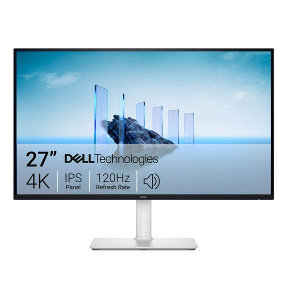 Dell 27 Plus 4K Monitor 27" UHD 120Hz IPS Anti-glare Computer Display Ash White, S2725QS