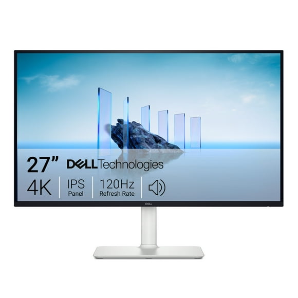 Dell 27 Plus 4K Monitor 27" UHD 120Hz IPS Anti-glare Computer Display Ash White, S2725QS