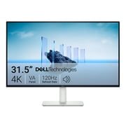 Dell 32 Plus 4K Monitor 31.5 UHD 120Hz VA Anti-glare Computer Display Ash White, S3225QS