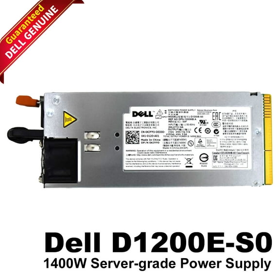 Pre-Owned Dell PowerEdge C6100 1400W High-Efficiency Hot-Plug Server Power Supply - KJYY0