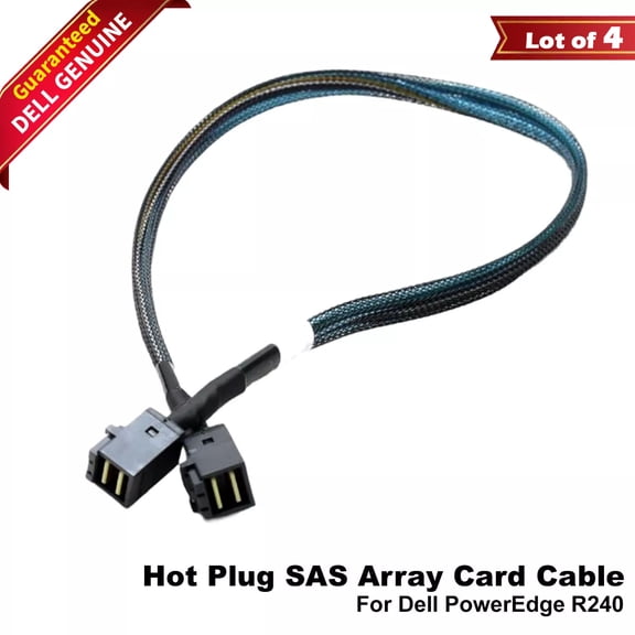 Dell PowerEdge R240 R340 Backplane PCI-E PERC Cable SFF-8643 - Lot of 4