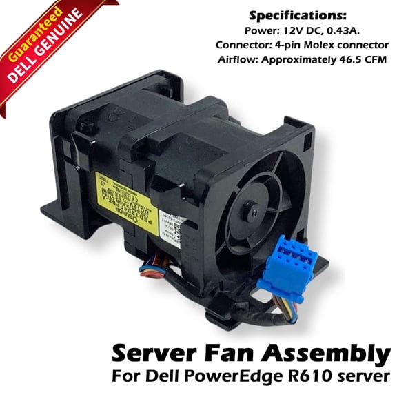 Pre-Owned Dell PowerEdge R610 Server Cooling Fan Module WW2YY KVVP3 0KVVP3