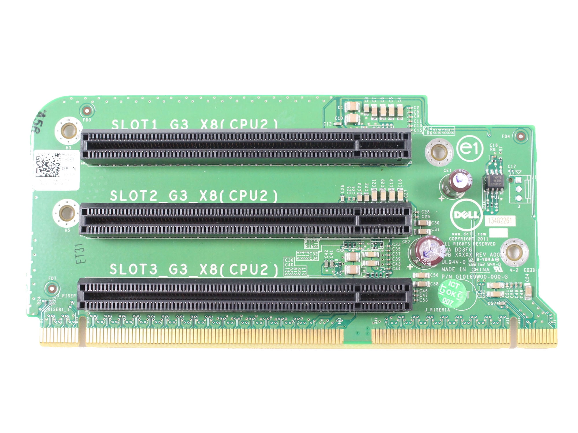 Dell R720 Risers Dell PowerEdge R720 R720xd 3x PCI-E Riser Board J57T0 DD3F6 0DD3F6 CN ...