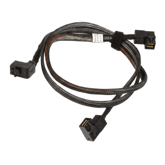 Dell PowerEdge R740xd Mid Bay Mini SAS HD SFF-8643 to Dual SFF-8643 Cable YYD2V