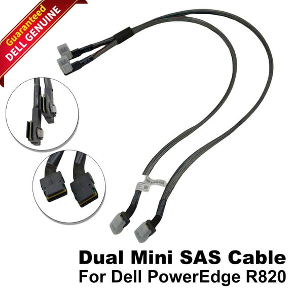 Dell PowerEdge R820 Dual Mini SAS SFF-8087 Cable 6017B0332801 TRPH0