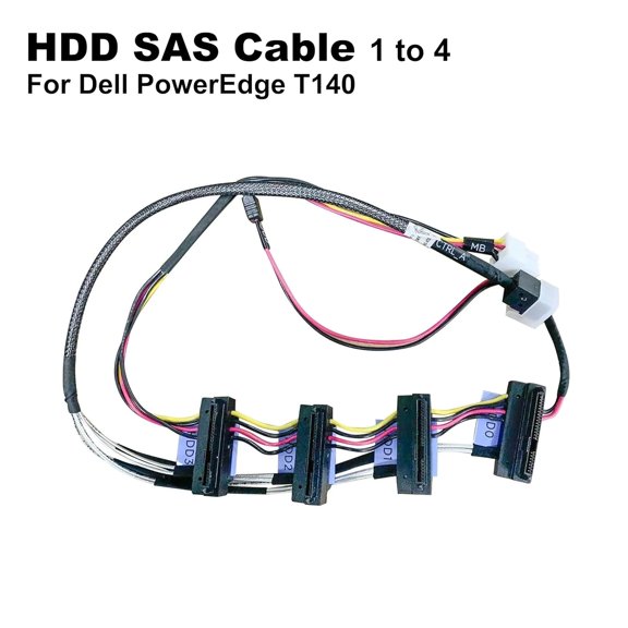 Dell PowerEdge T130-T140 HDD Expansion SAS Cable KFXNG | 1 to 4  HDD Expansion | H330 H730