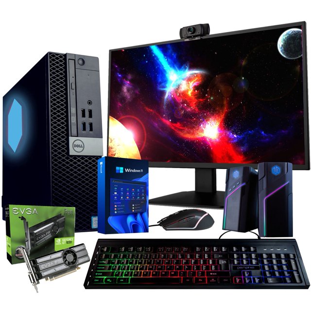 Dell Prebuilt RGB Gaming Desktop Computer Core i7 + GeForce GT 1030