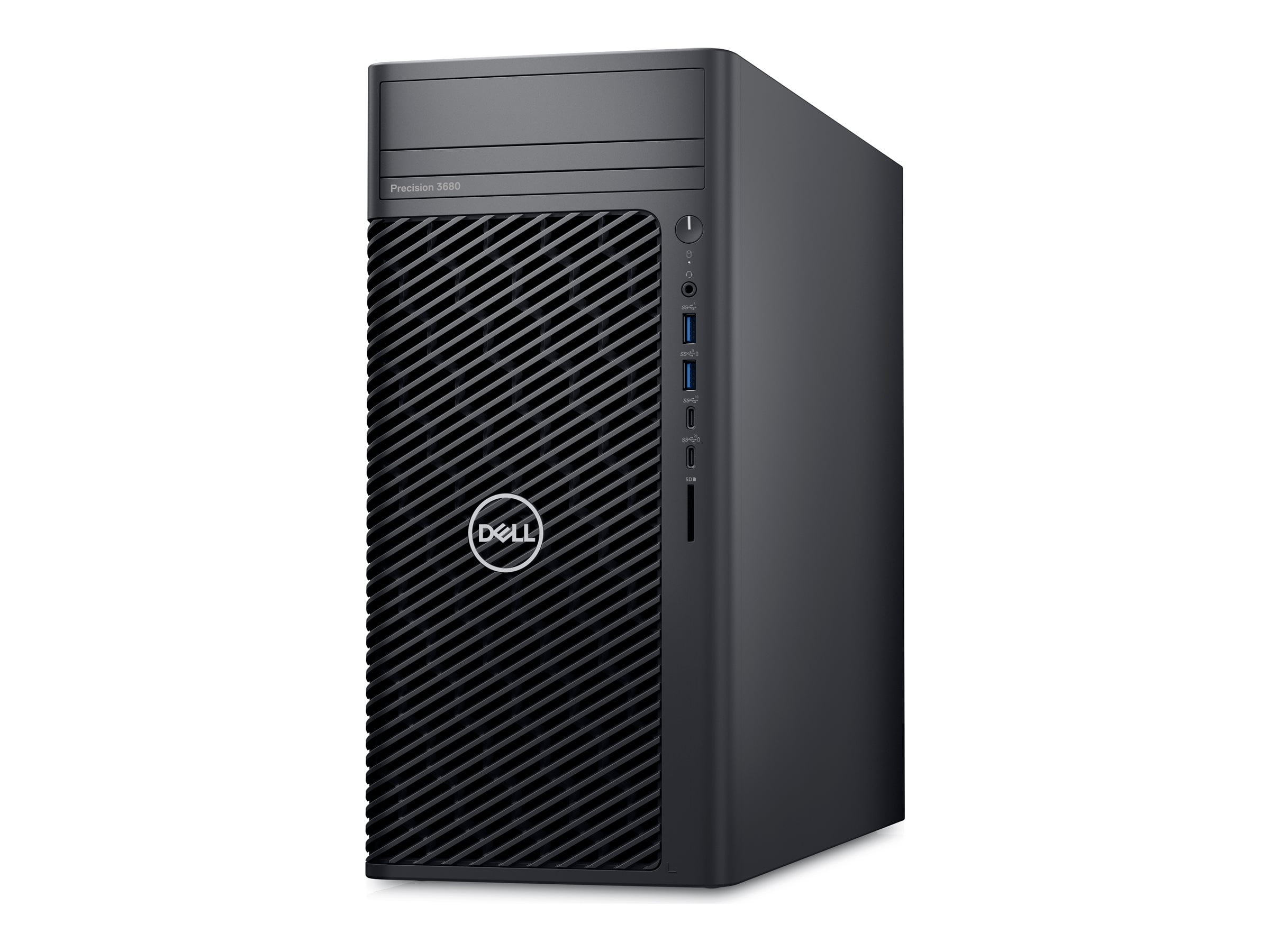 Dell Precision 3680 - Performance tower 1 x Core i9 i9-14900 / up to 5.8 GHz - vPro Enterprise - RAM 32 GB - SSD 512 GB - NVMe - DVD-Writer - NVIDIA RTX 2000 Ada - Gigabit Ethernet, Bluetooth, IEEE 802.11ax (Wi-Fi 6E) - Win 11 Pro - monitor: none - black - BTS - with 3 Years Basic Onsite Service after Remote Diagnosis with Hardware-Only Support