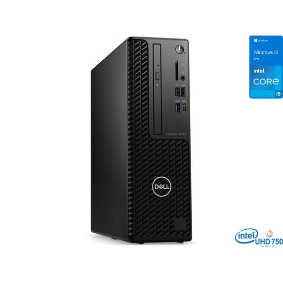 Dell Precision 3450 Desktop, Intel Core i5-11500 Upto 4.6GHz, 8GB RAM, 256GB NVMe SSD, DVDRW, DisplayPort, Wi-Fi, Bluetooth, Windows 10 Pro