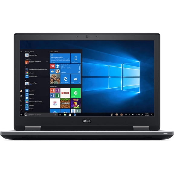 Restored Dell Precision 7730 17.3" Full HD Laptop Intel Xeon E-2186M 48GB RAM 512GB SSD NVIDIA Quadro P3200 Windows 11 Pro