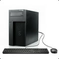 thumbnail image 1 of Pre-Owned Dell Precision T1650 Tower Desktop Computer PC, Intel Quad Core i7-3770 up to 3.9GHz, 16G DDR3, 1T, DVD, WiFi, BT, DP, VGA, Windows 10 Pro 64 Language Supports English/Spanish/French Used Grade A, 1 of 1