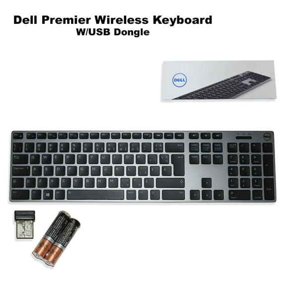 Dell Premier Wireless Keyboard WK717 - French Canadian with USB Dongle