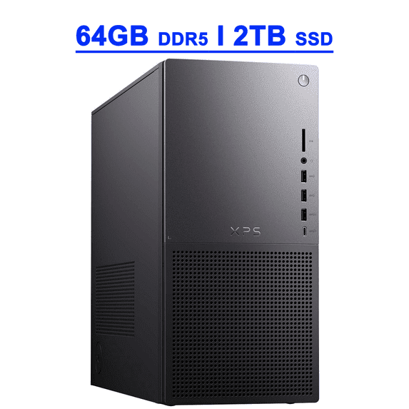 Dell Premium Business Desktop, Intel 16-Core, 64GB, 2TB SSD, Black, XPS 8960
