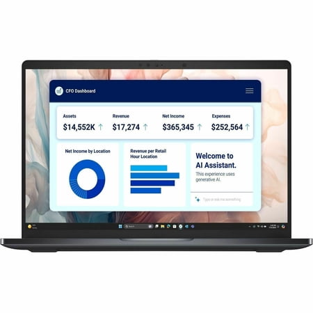 Dell Pro 14 Premium 14" Touchscreen Laptop, Intel Core Ultra 7 268V, 32GB RAM, 512GB SSD, Windows 11 Pro, PA14250