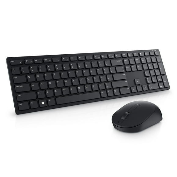 Dell Pro Wireless Keyboard and Mouse  KM5221W - Programmable Keys, Adjustable DPI, USB Connectivity - Black