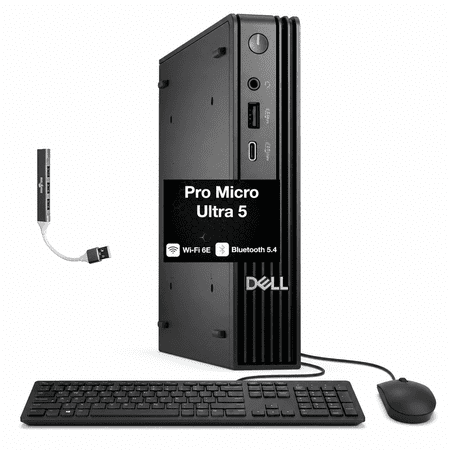 Dell Pro Micro Ultra 5 235T 8GB DDR5 512GB SSD Ubuntu w/USB Expander Mini PC