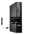 thumbnail image 1 of Dell Pro Micro QCM1250 AI Business Mini Desktop (Intel Ultra 5-235T, Intel Graphics shared, 64GB DDR5, 4TB PCIe SSD, WiFi 6E, Bluetooth 5.4, 90W PSU, RJ-45, Win 11 Pro) w/DKZ USB Port Expander, 1 of 7