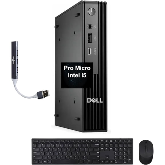 Dell Pro Micro Business Mini Desktop, Intel i5-14500T, 64GB, 4TB SSD, Black