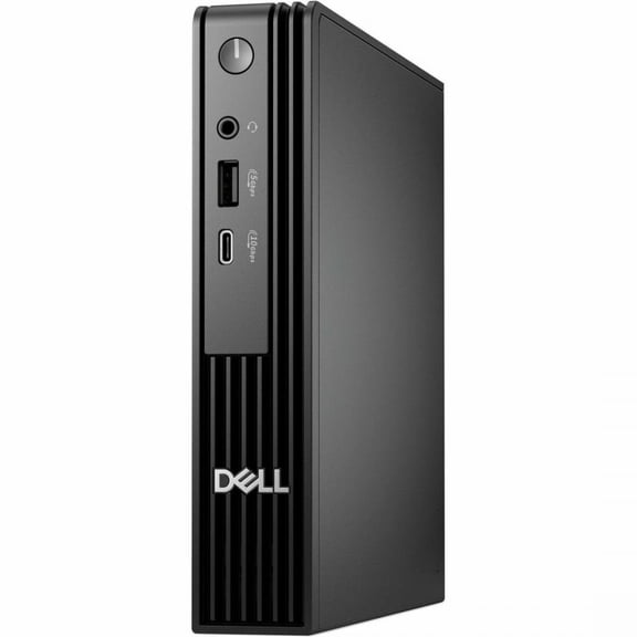 Dell Pro Micro QCM1250 Desktop Computer - Intel Core Ultra 5 235T - 16 GB - 256 GB SSD - Micro PC - Black - Intel Chip - Windows 11 Pro - Intel DDR5 SDRAM - English (US) Keyboard - IEEE 802.11ax Wi...