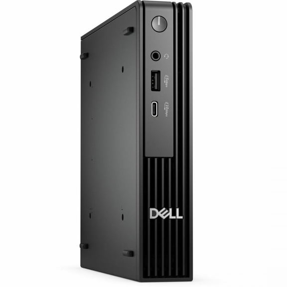 Dell Pro Micro QCM1250 Desktop Computer - Intel Core i5 14th Gen i5-14500T - 8 GB - 256 GB SSD - Micro PC - Black - Intel Chip - Windows 11 Pro - Intel UHD Graphics 770 DDR5 SDRAM - English (US) Ke...