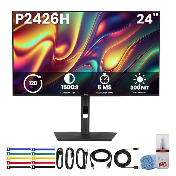 Dell Pro P2426H 24" FHD Monitor | 1920x1080 120Hz IPS Display