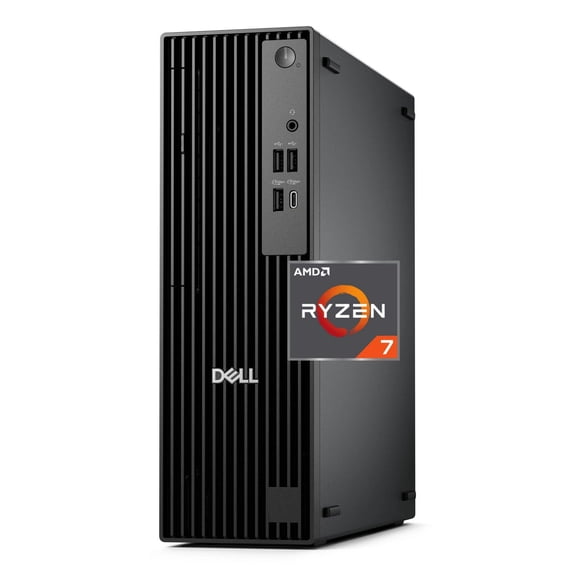 Dell Pro Slim QCS1250 SFF Desktop Computer Next-Gen OptiPlex Version, AMD Ryzen 7 Pro 8700G (Beats i7-12700), 32GB RAM, 1TB NVMe SSD, DisplayPort, HDMI, USB-C, Wi-Fi, Bluetooth, Windows 11 Pro