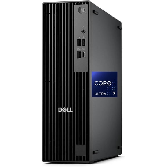 Dell Pro Slim QCS1250 SFF Desktop (Replaces OptiPlex SFF), Intel Ultra 7-265K, 16GB DDR5, 1TB NVMe SSD, WiFi 6E, BT, USB-C, HDMI/DP, Windows 11 Pro, Small Form Factor Business PC Black